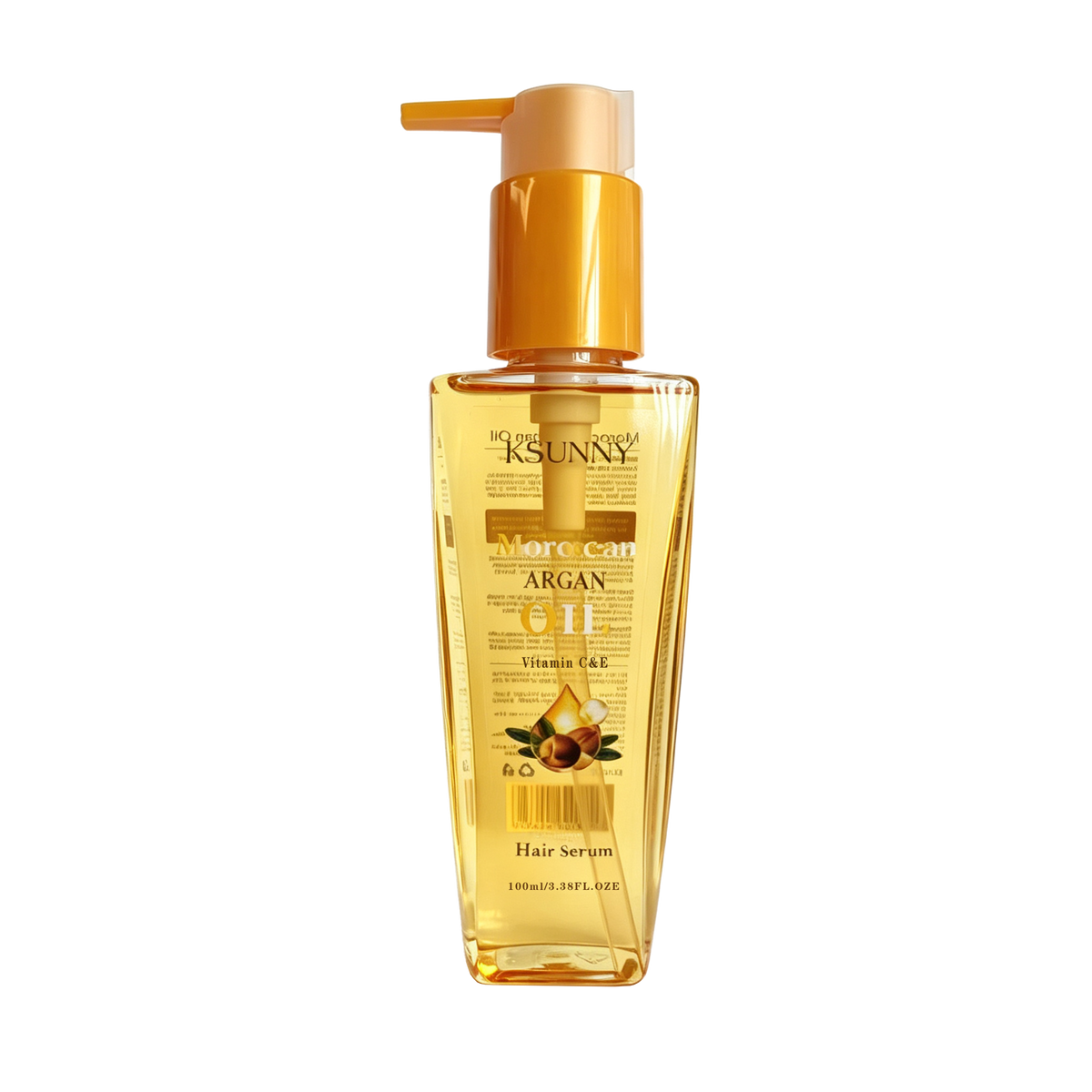 KSUNNY Moroccan Argan Oil Hair Serum with Vitamin C & E (100ml)