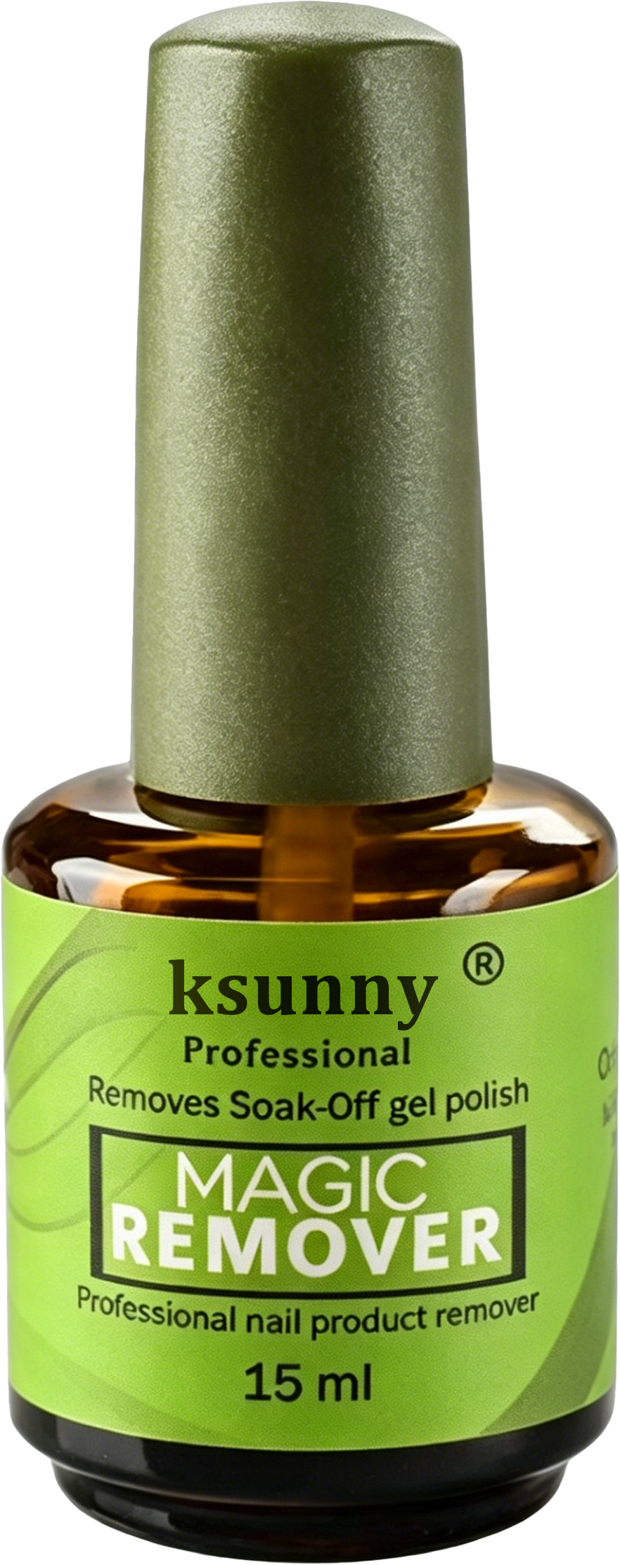 KSUUNY Magic Burst Gel Remover 15ml - Penghapus Gel Polish UV untuk Kuku Palsu & Press On - Cepat & Mudah Tanggal Tanpa Rendam - Lebih Lembut pada Kuku Menghilangkan