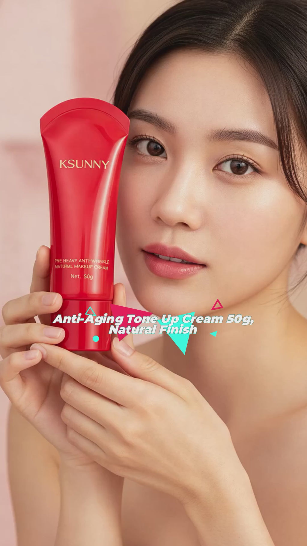 KSUNNY Five Heavy Anti-Wrinkle Natural Makeup Cream 50g - Instant Tone-Up & Firming Base